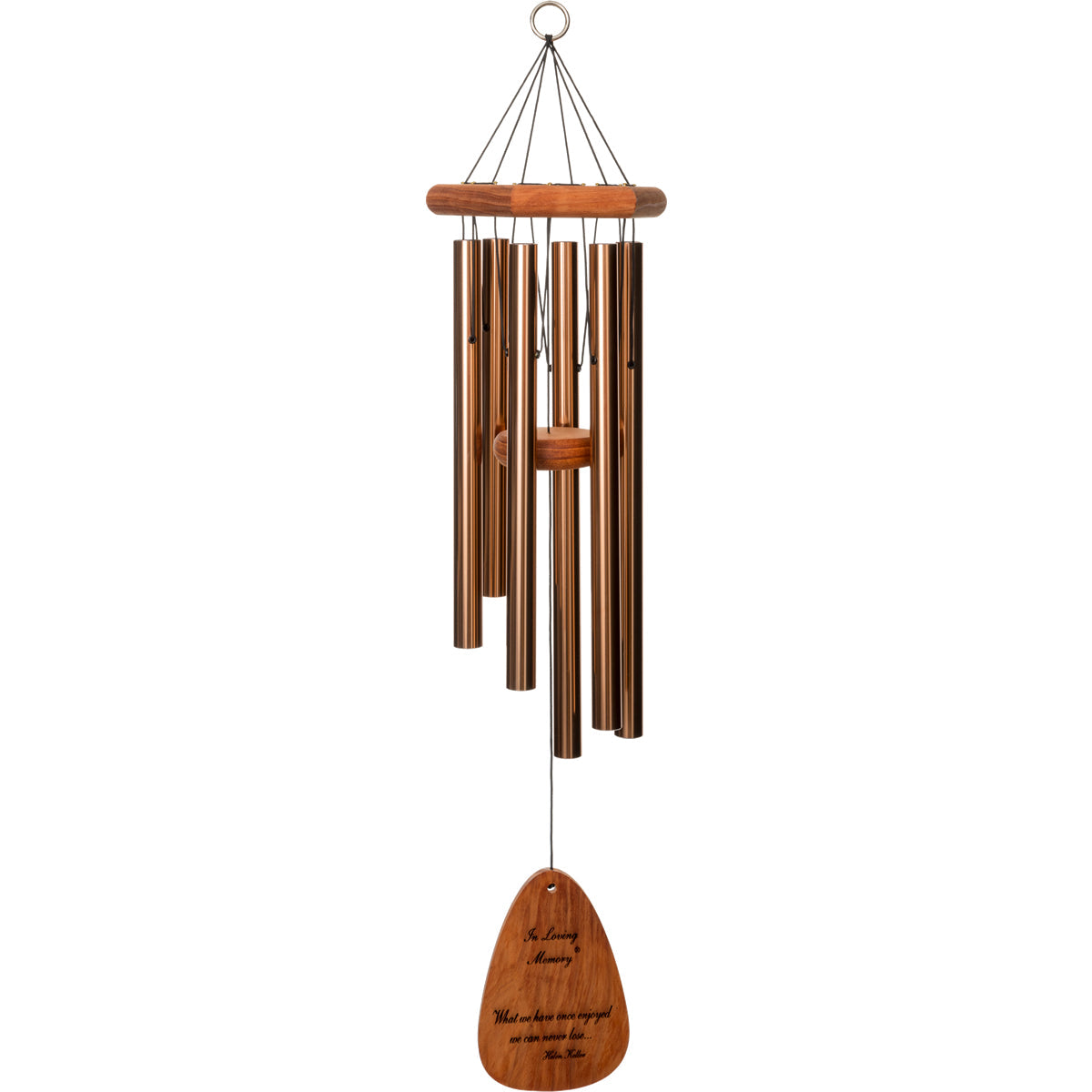In Loving Memory 30-Inch Wind Chime - Bronze - Phrase 1