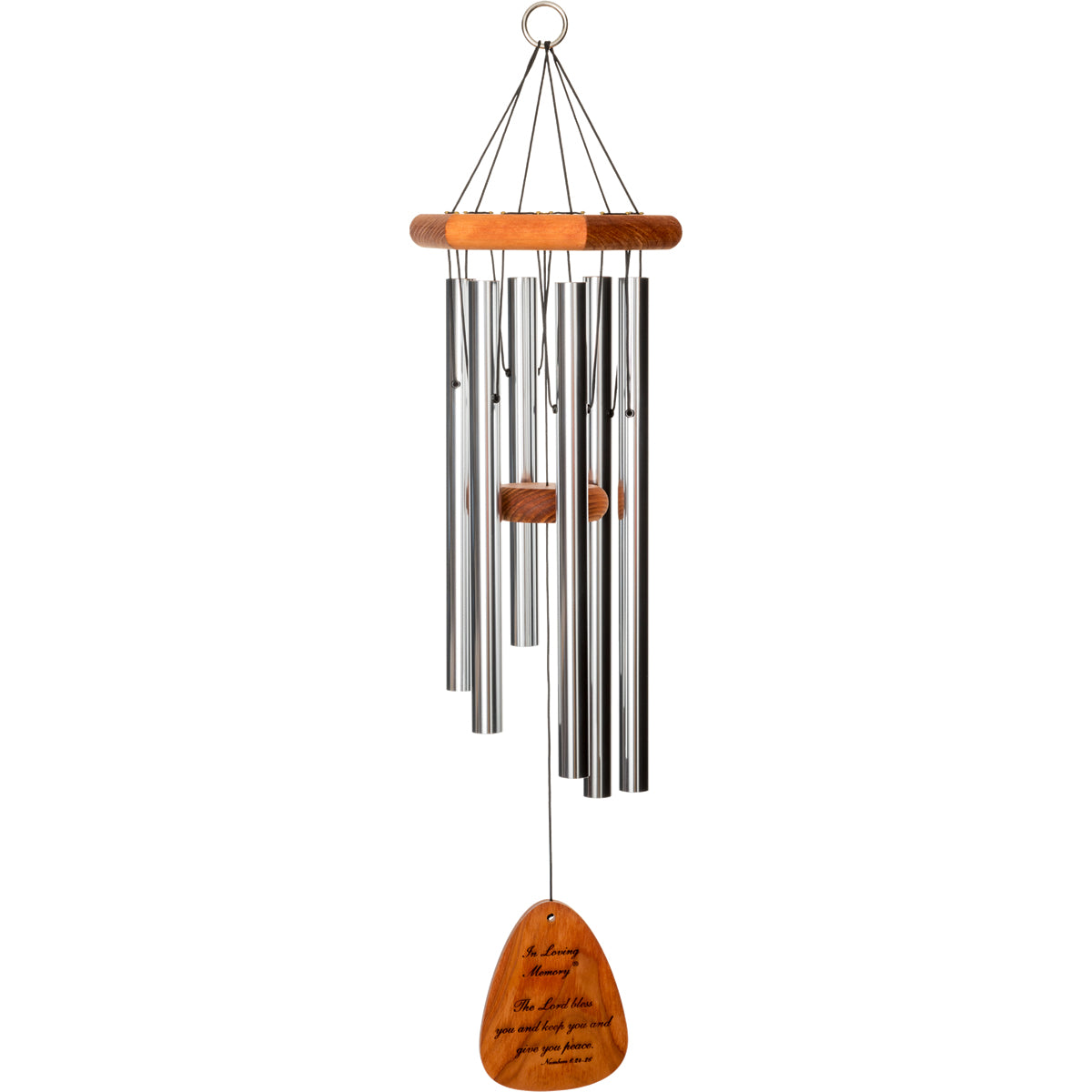 In Loving Memory 30-Inch Wind Chime - Silver