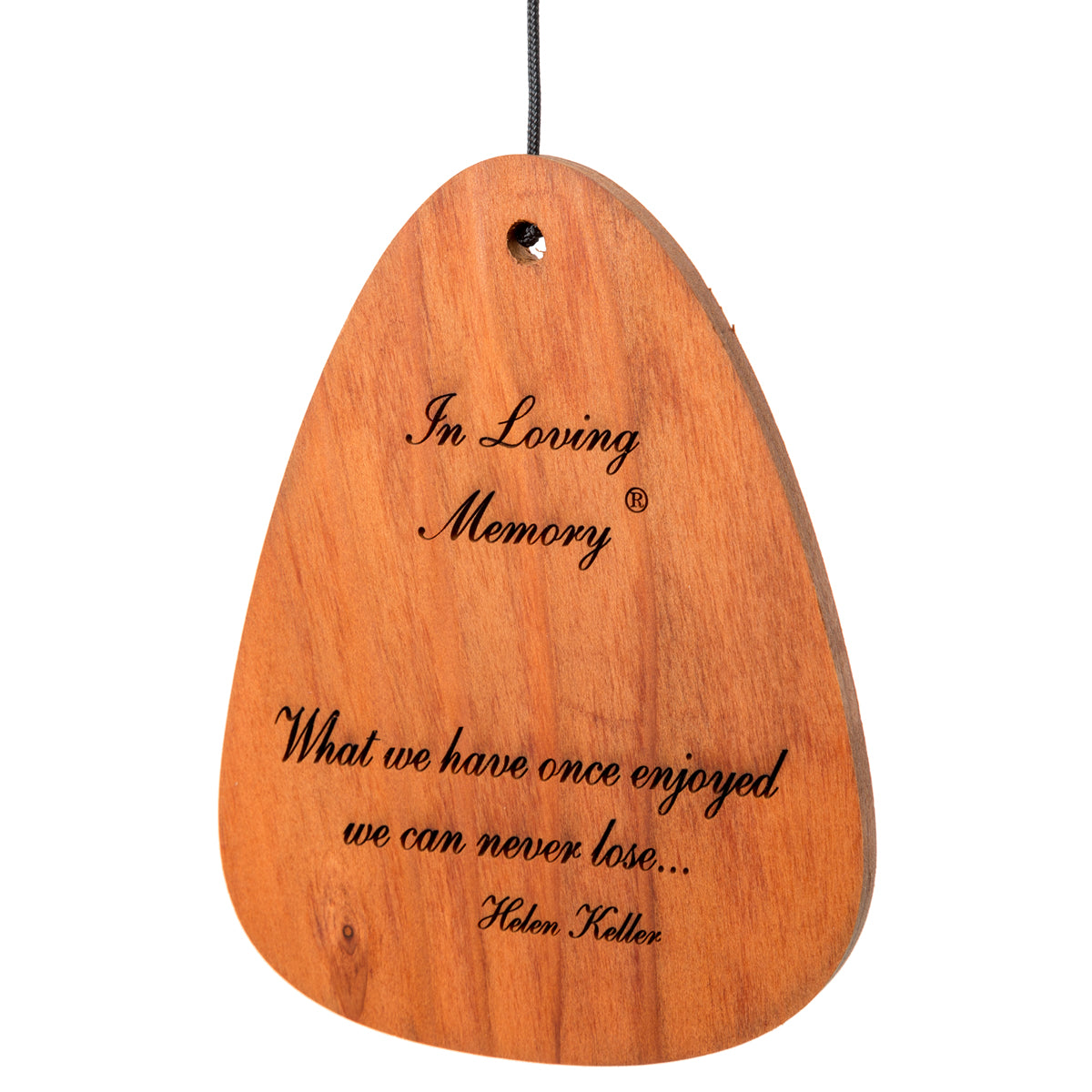 In Loving Memory 35-Inch Wind Chime - Silver - Phrase 1