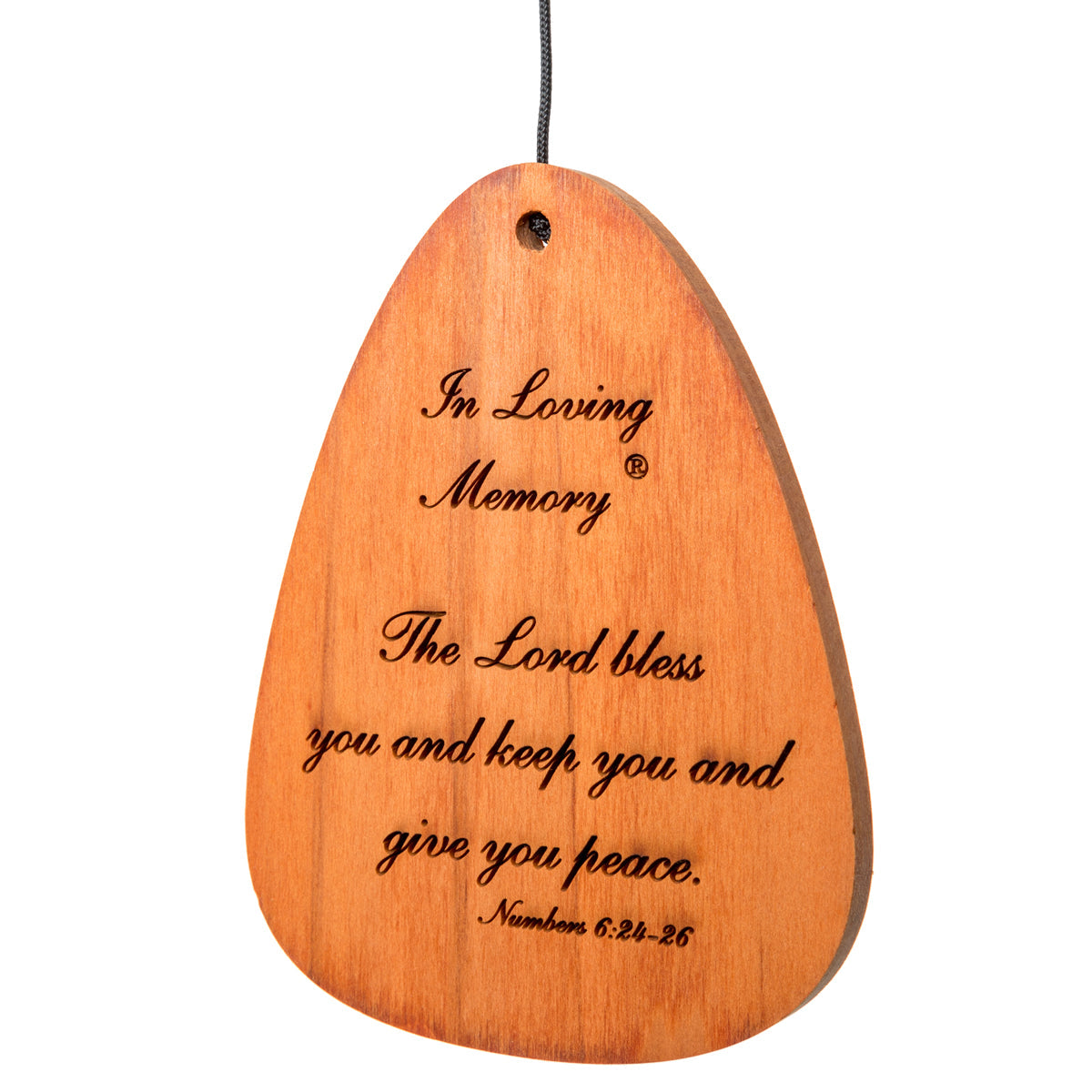 In Loving Memory 35-Inch Wind Chime - Silver - Phrase 3