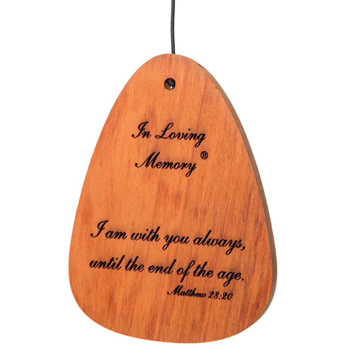 In Loving Memory 35-Inch Wind Chime - Silver - Phrase 4