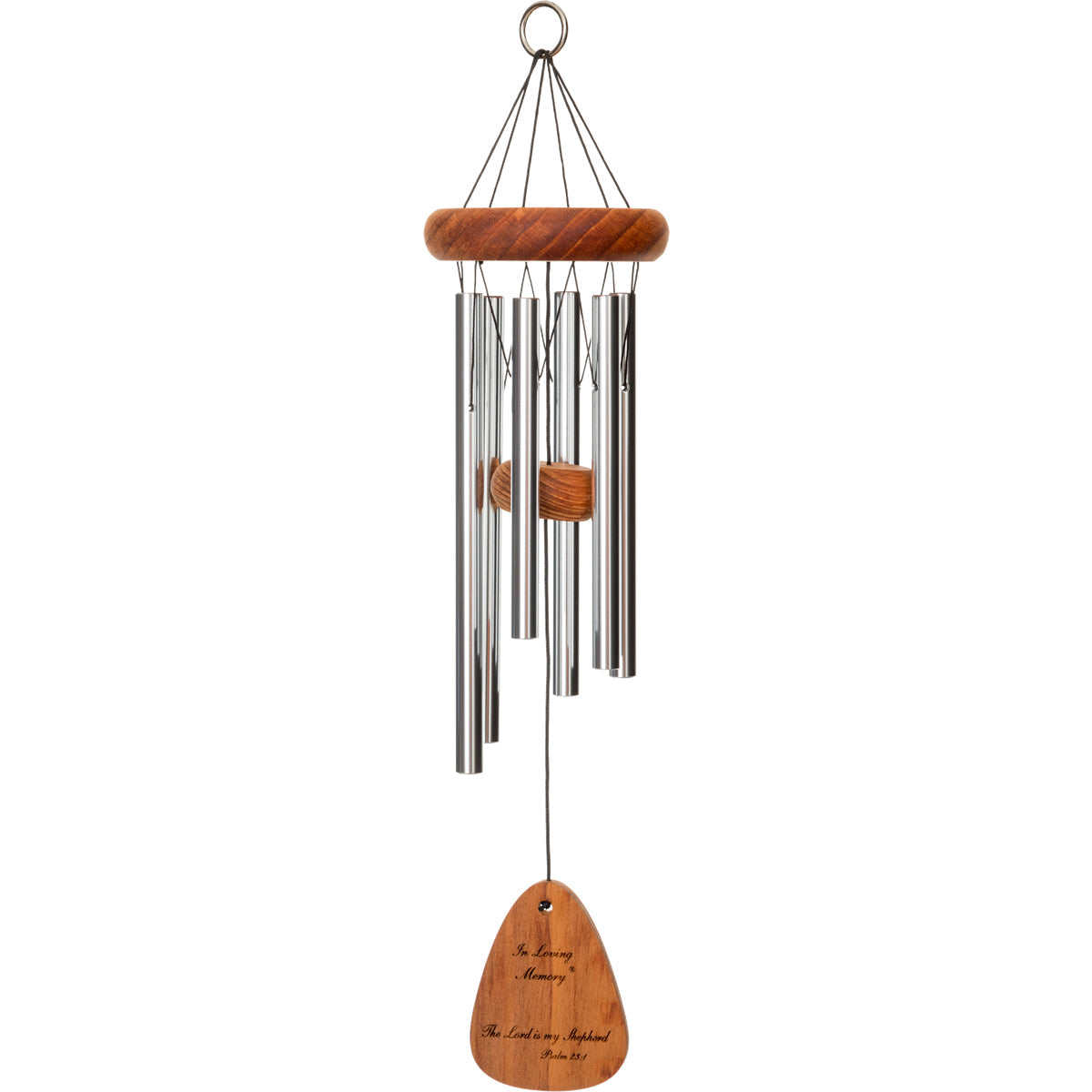 In Loving Memory 18-Inch Wind Chime - Silver - Phrase 2