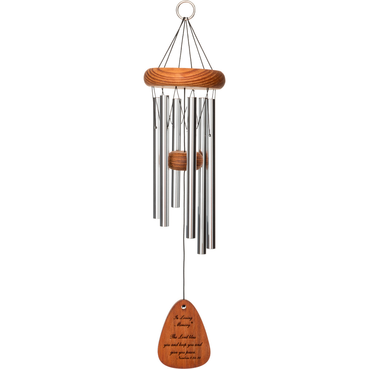 In Loving Memory 18-Inch Wind Chime - Silver - Phrase 3
