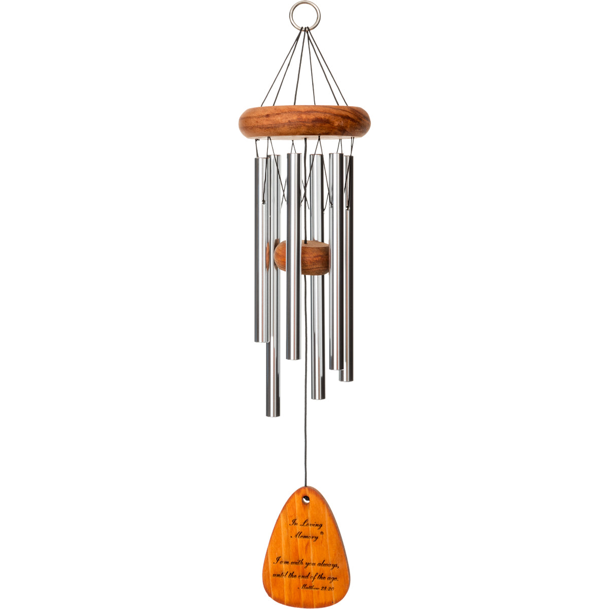 In Loving Memory 18-Inch Wind Chime - Silver - Phrase 4