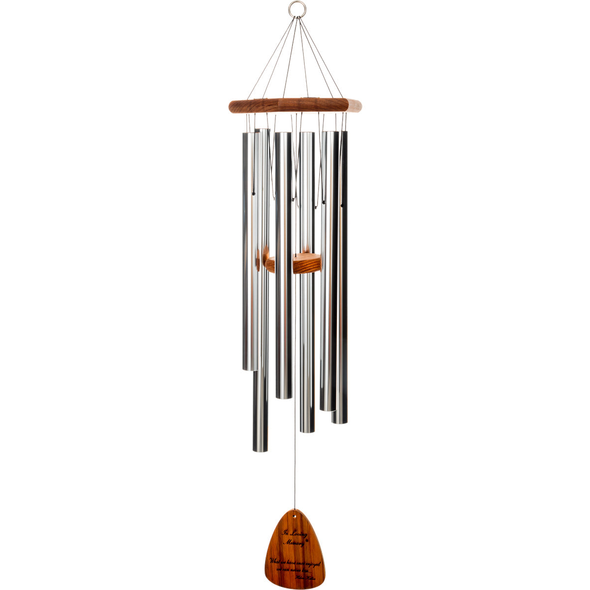 In Loving Memory 42-Inch Wind Chime - Silver - Phrase 1
