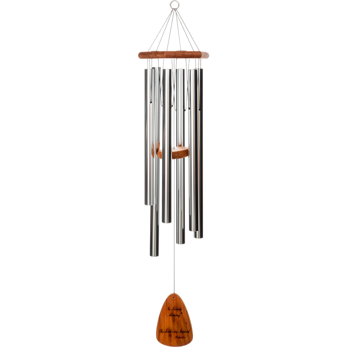 In Loving Memory 42-Inch Wind Chime - Silver - Phrase 2