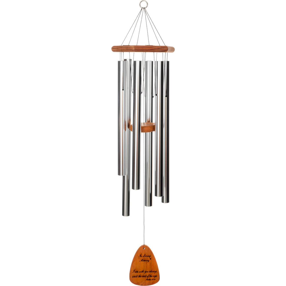 In Loving Memory 42-Inch Wind Chime - Silver - Phrase 4