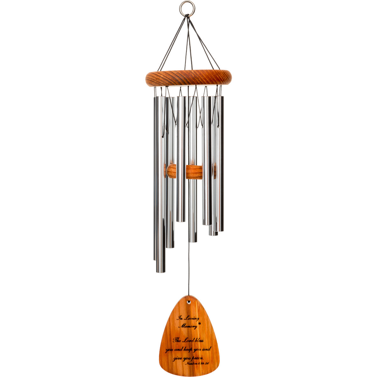 In Loving Memory 24-Inch Wind Chime - Silver - Phrase 3