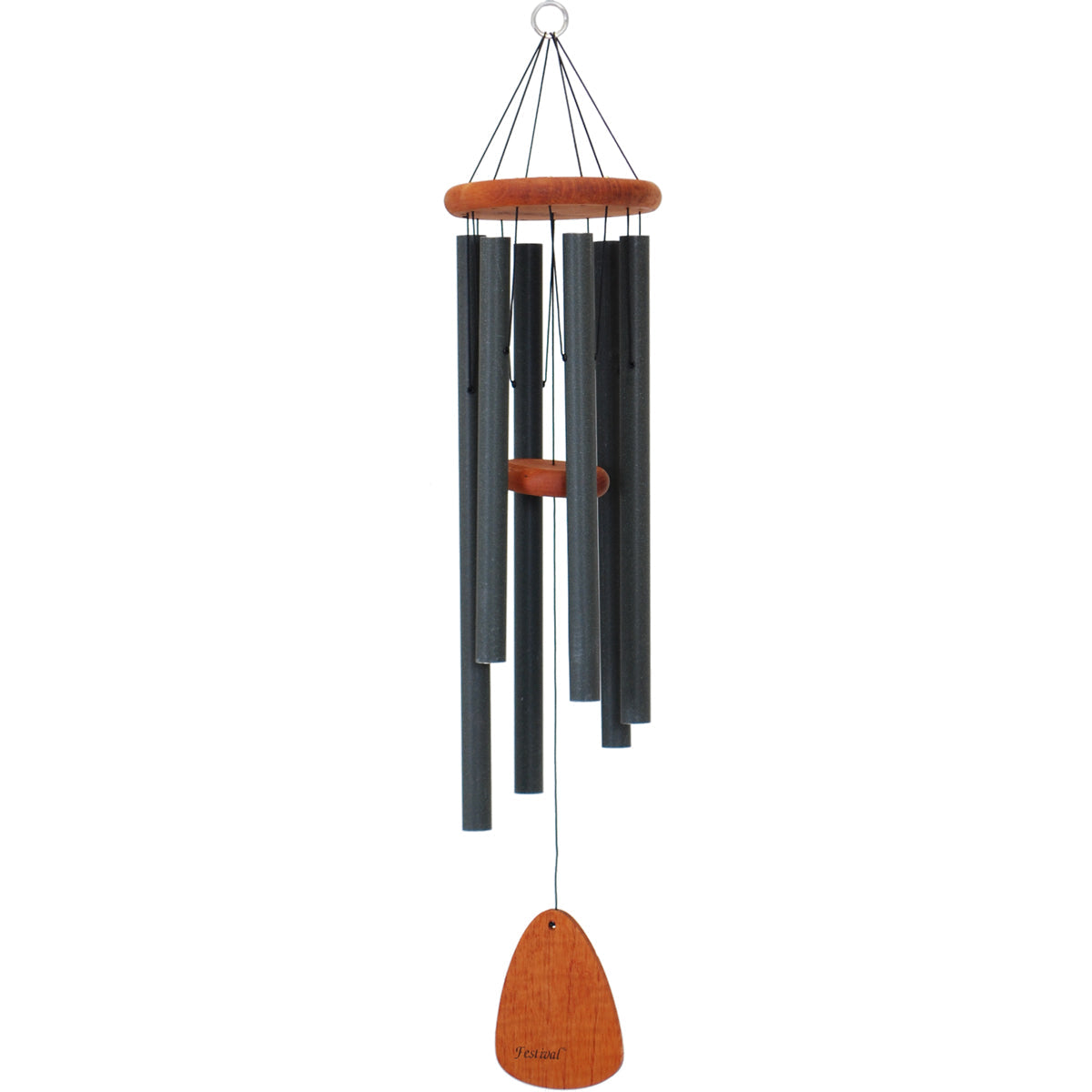 Festival 36-Inch Wind Chime - Forest Green