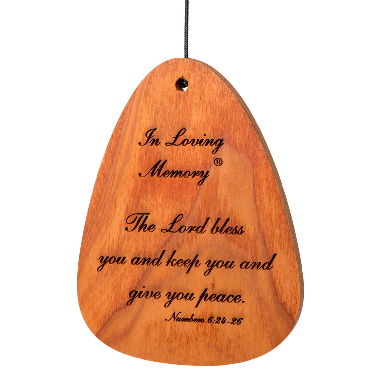 In Loving Memory 30-Inch Wind Chime - Silver - Phrase 3