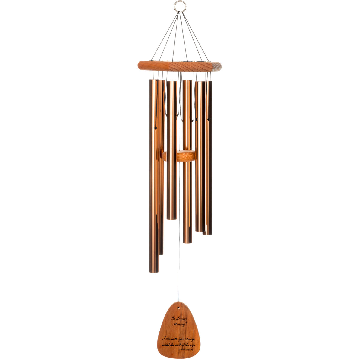 In Loving Memory 35-Inch Wind Chime - Bronze - Phrase 4