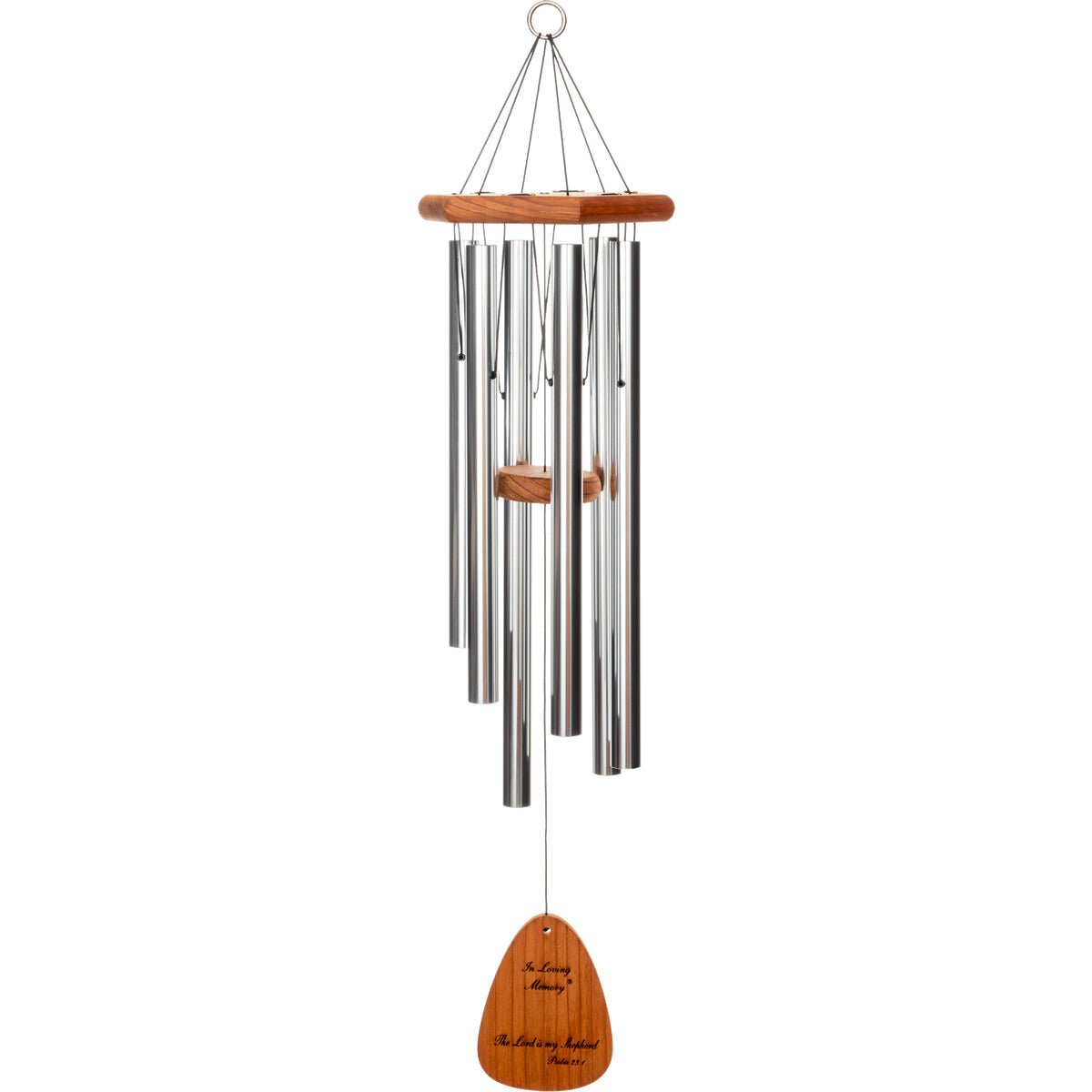 In Loving Memory 35-Inch Wind Chime - Silver - Phrase 2