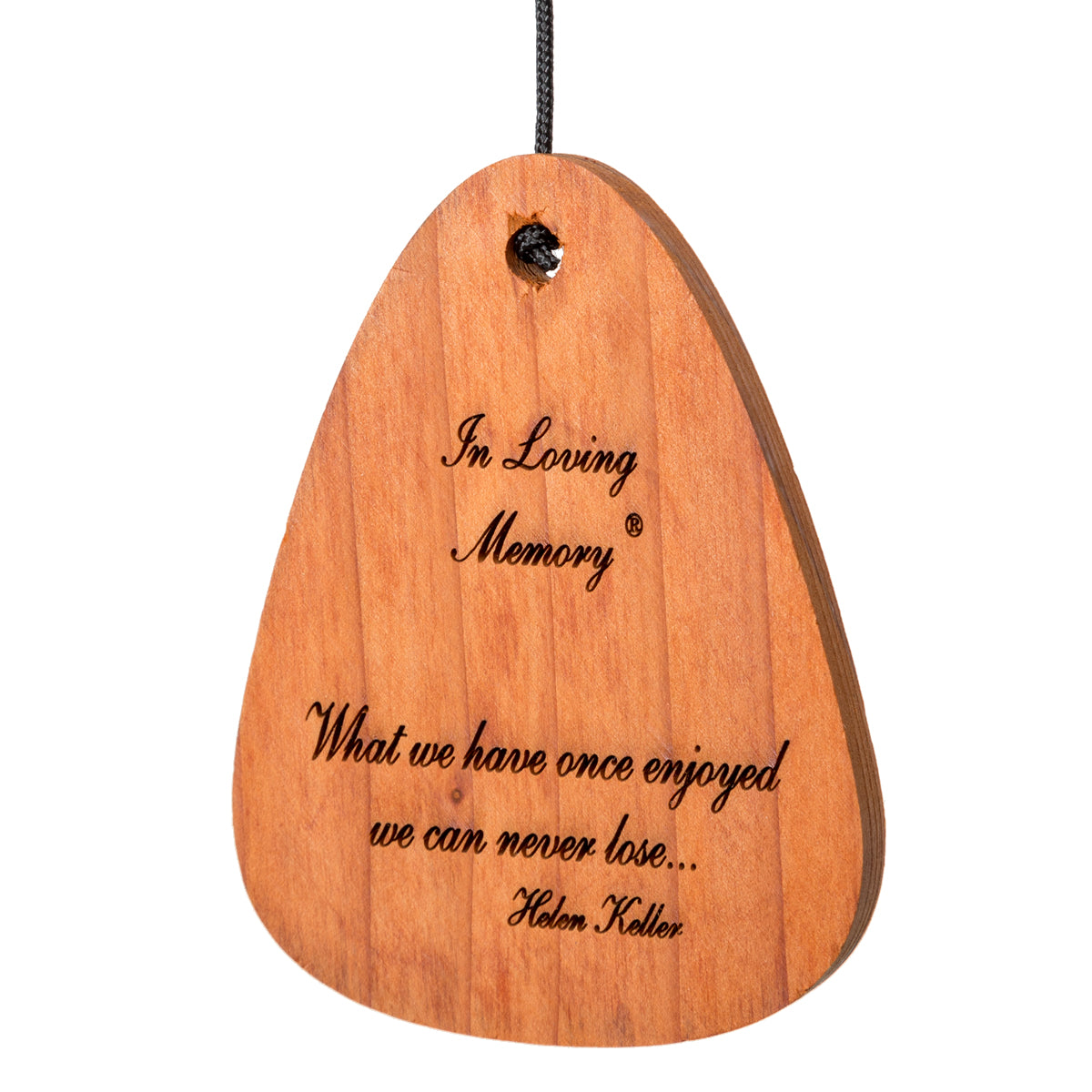 In Loving Memory 18-Inch Wind Chime - Silver - Phrase 1