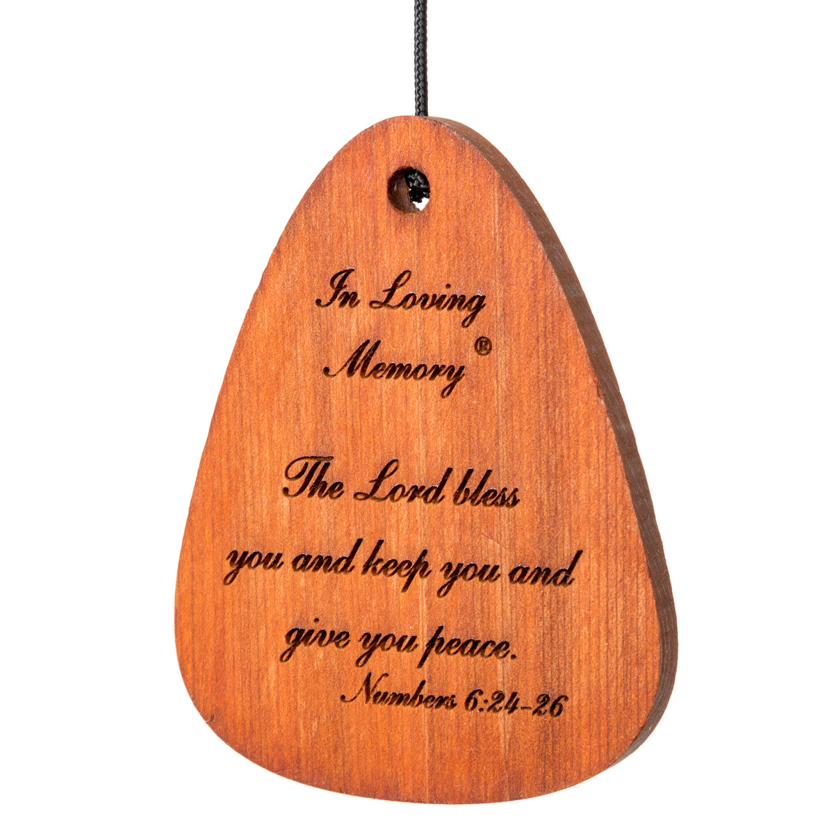 In Loving Memory 18-Inch Wind Chime - Silver - Phrase 3