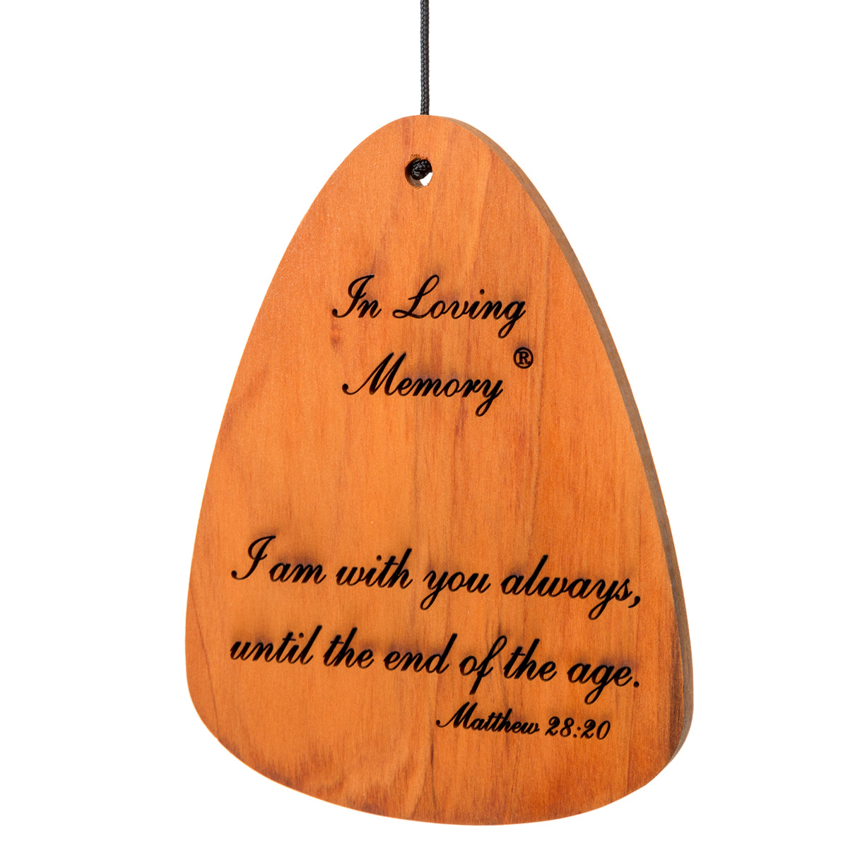 In Loving Memory 42-Inch Wind Chime - Silver - Phrase 4