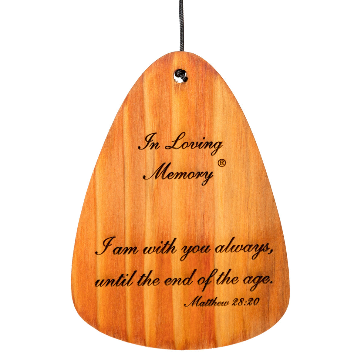 In Loving Memory 24-Inch Wind Chime - Silver - Phrase 4